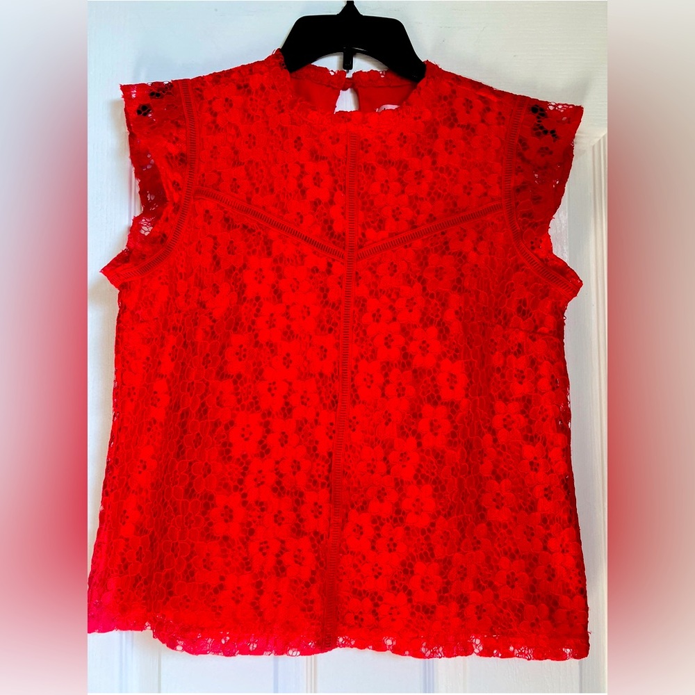 Nanette Red Lace Size S Top